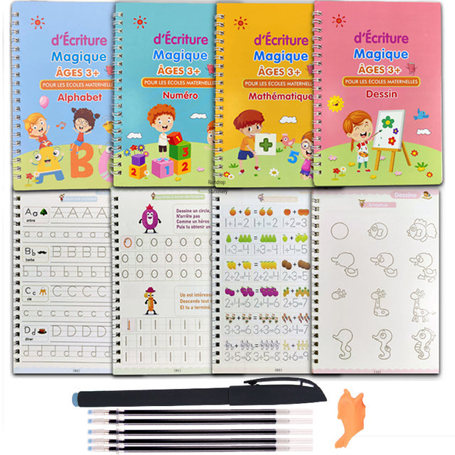 Cahier d’apprentissage Montessori - 1 Set d’Entrainement Complet (4 au prix de 2) Pack Baby & Toddler