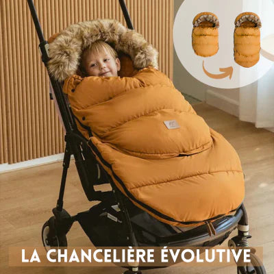Chancelière cosy universelle pour bébé | UltraDoux™ - Doudoune Marron + Spinner (🎁) Baby & Toddler