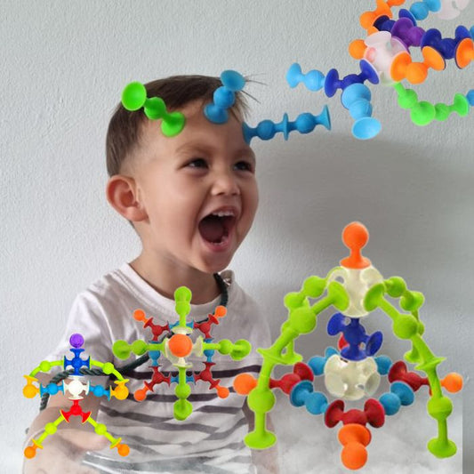 Jeu de construction Montessori - Le ventouse POPS™ jeux ventouses