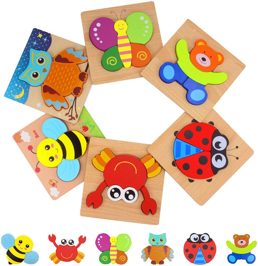 Tangram Montessori Puzzles (LOT de 6)