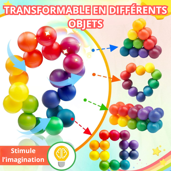 Balle Sensorielle Éducative Multicolore