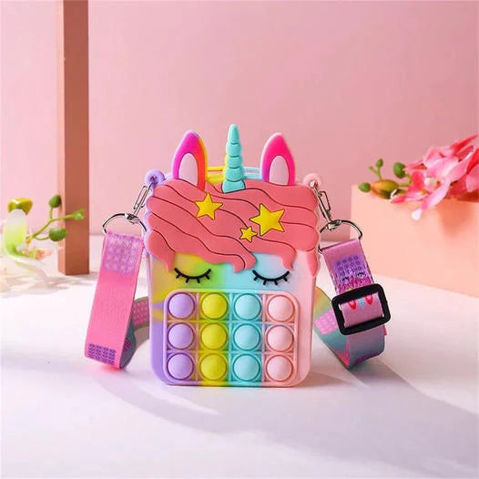 Sac Pop-it en Licorne Coloré