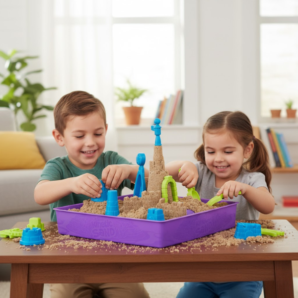 Château de Sable Magique – Coffret Créatif de Construction Sensorielle