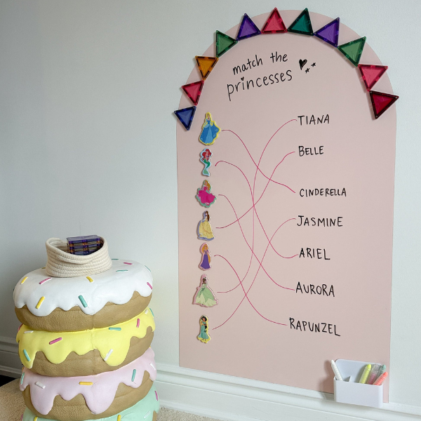 Tableau Mural Magnétique en Arc pour Enfants