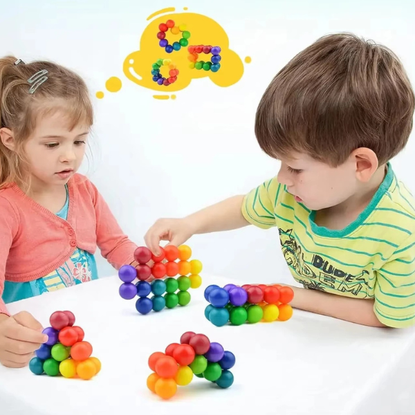 Balle Sensorielle Éducative Multicolore