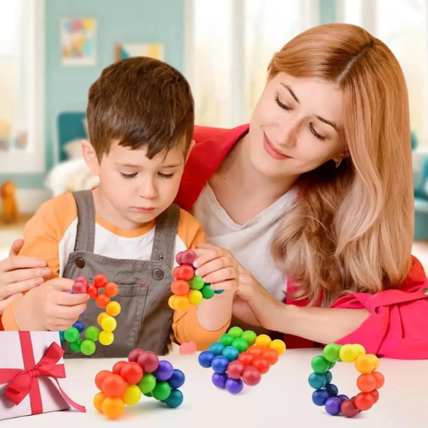 Balle Sensorielle Éducative Multicolore