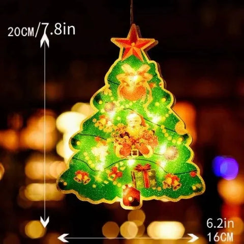 Lumières de Noël suspendues