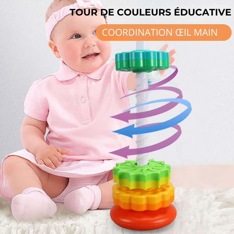 Grande Pyramide - Tour de Couleurs Éducative Montessori