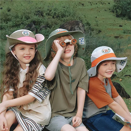 Chapeau de Protection Solaire pour Enfants - Chapeau Aventure Soleil