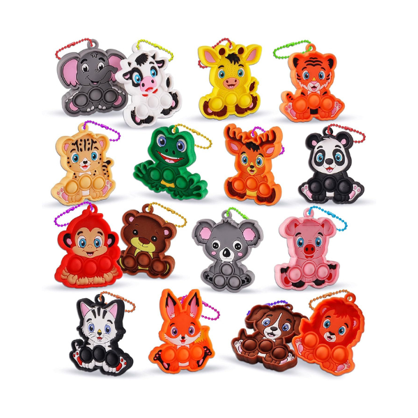 Mini Jouets Sensoriels Animaux à Bulles