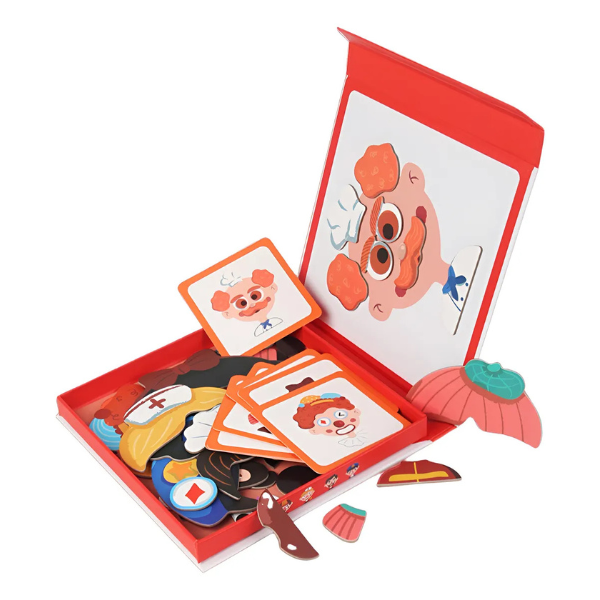 Puzzle Magnétique d’Expressions Faciales pour Enfants