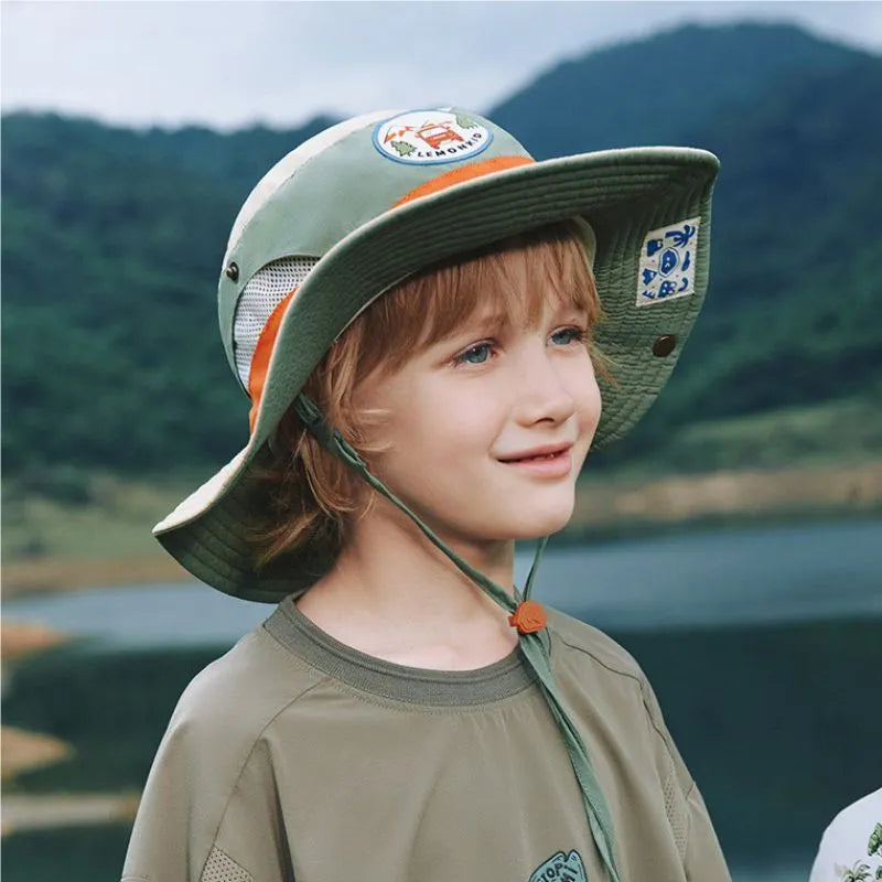 Chapeau de Protection Solaire pour Enfants - Chapeau Aventure Soleil