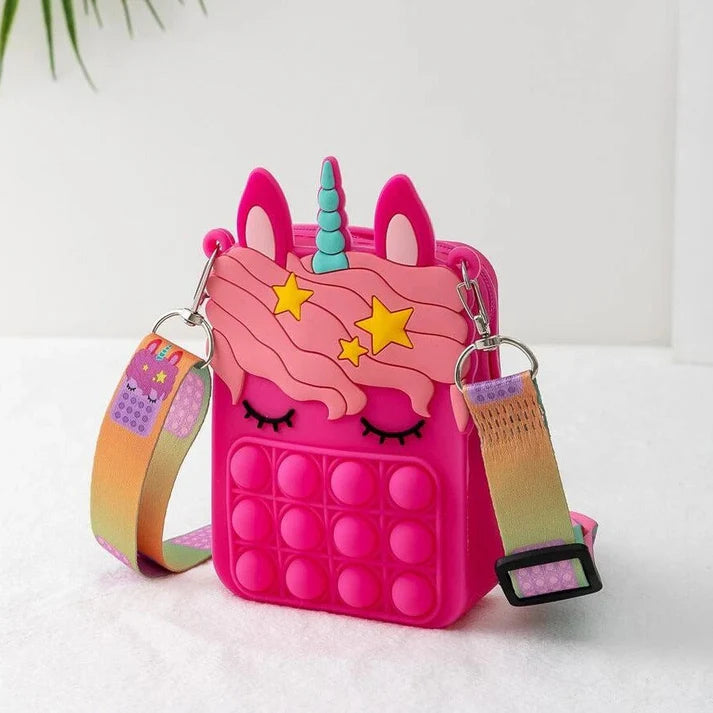 Sac Pop-it en Licorne Coloré