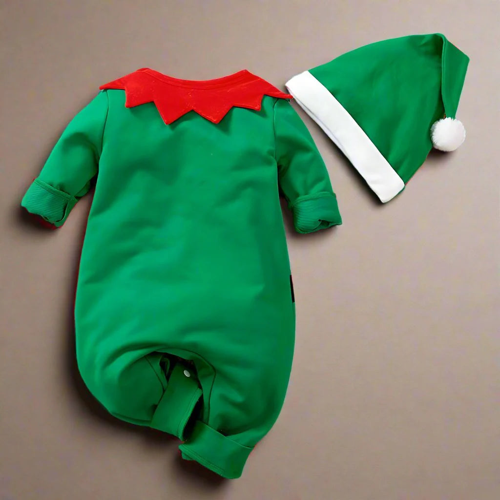 Combinaison de Noël Petit Lutin : Magie et Confort pour Bébé