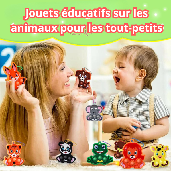 Mini Jouets Sensoriels Animaux à Bulles