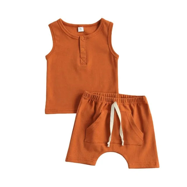 Ensemble d'été Deux Pièces pour Bébés - Unisex