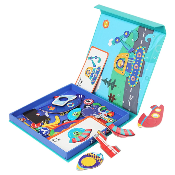 Puzzle Magnétique d’Expressions Faciales pour Enfants