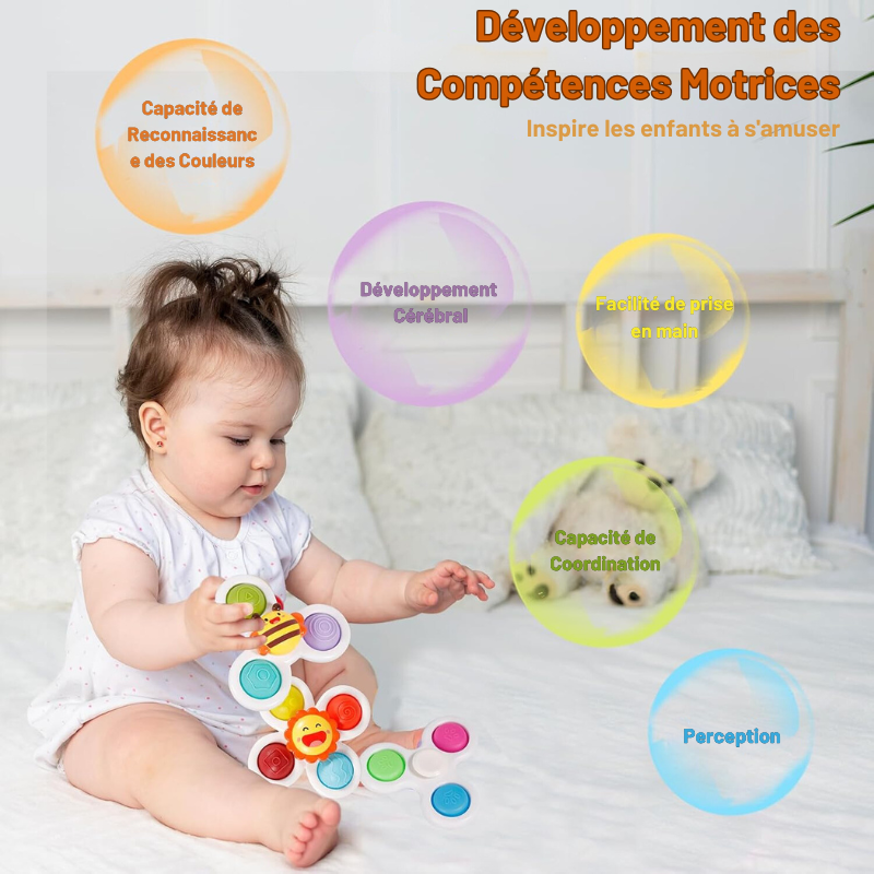 Spinner Multisensoriel – Stimule les Sens et la Motricité (3 pièces)