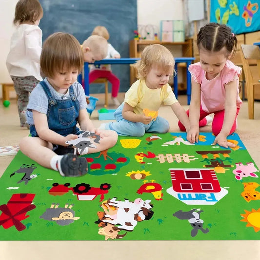 Plateau de jeu Montessori : Ferme