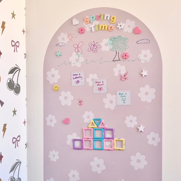 Grand Tableau Mural Magnétique en Arc