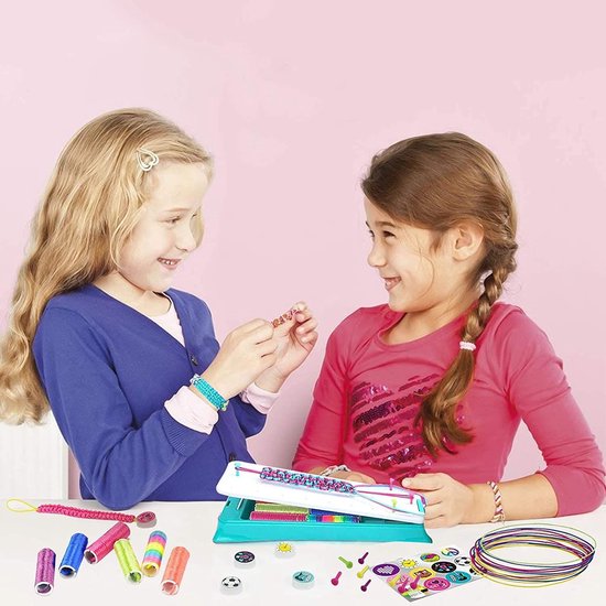 Coffret Éducatif et Amusant : Tressage de Bracelets pour Enfants