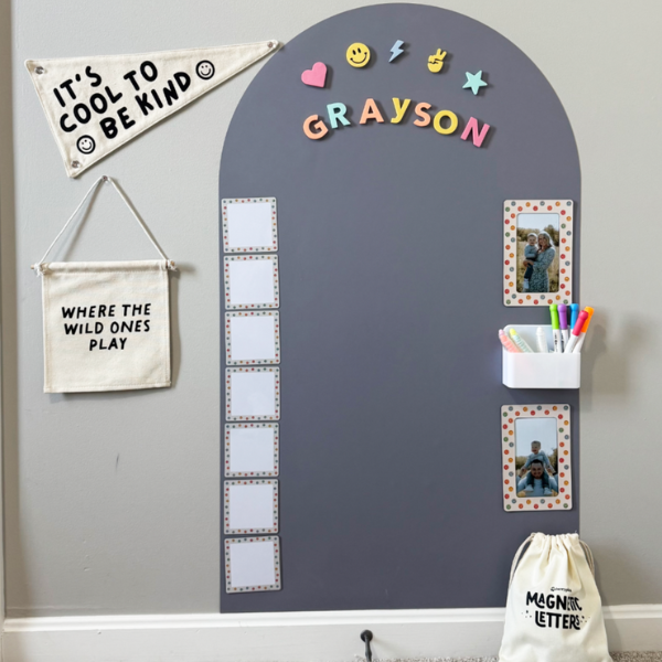 Tableau Mural Magnétique en Arc pour Enfants