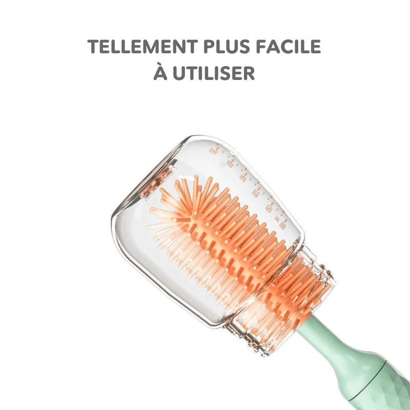 Nettoyeur électrique de Biberons, Bouteilles et Récipients pour Bébés - Éclat Pur™