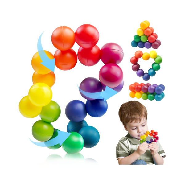 Balle Sensorielle Éducative Multicolore