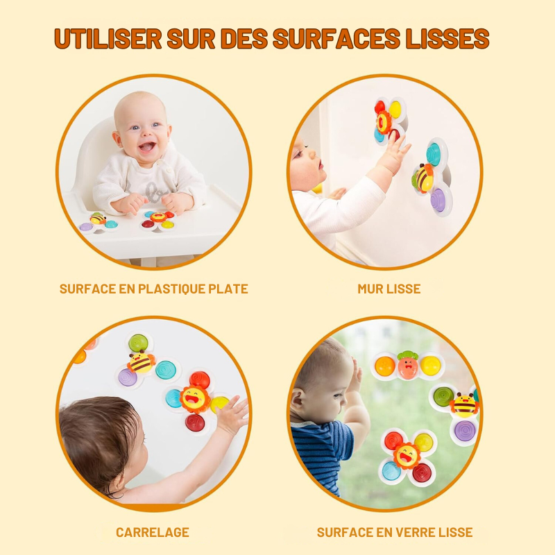 Spinner Multisensoriel – Stimule les Sens et la Motricité (3 pièces)