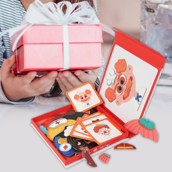 Puzzle Magnétique d’Expressions Faciales pour Enfants
