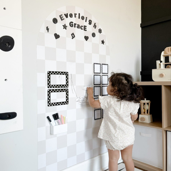 Grand Tableau Mural Magnétique en Arc