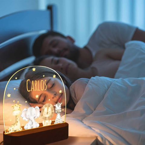 Lampe de Chevet Enfant - Personnalisable et Favorise l’Endormissement