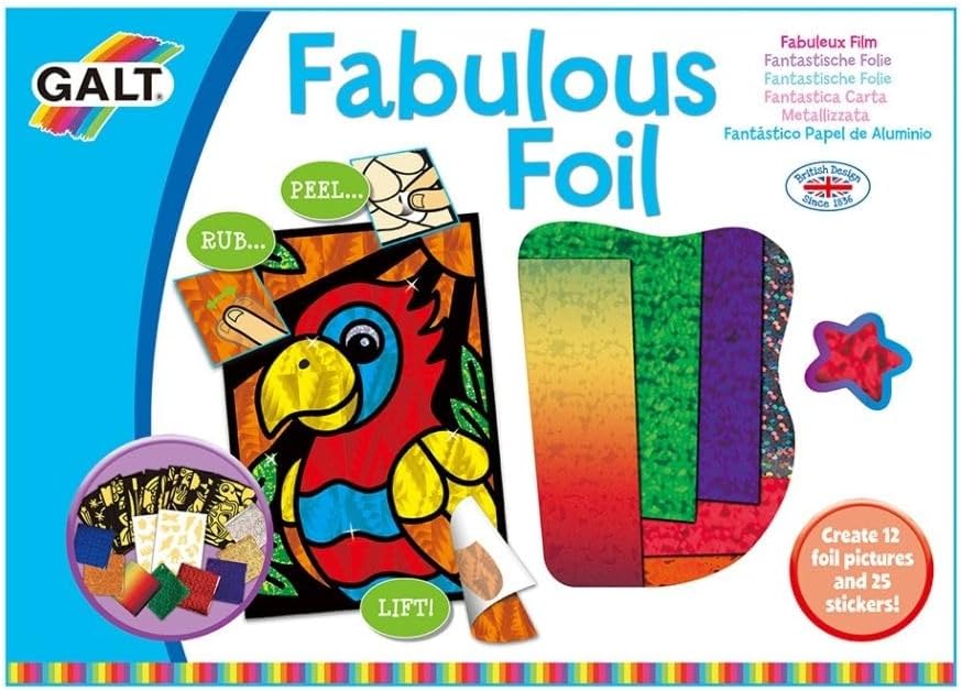 Fabulous Foil - Kit d'Art DIY en Feuille Colorée  (21 Designs)