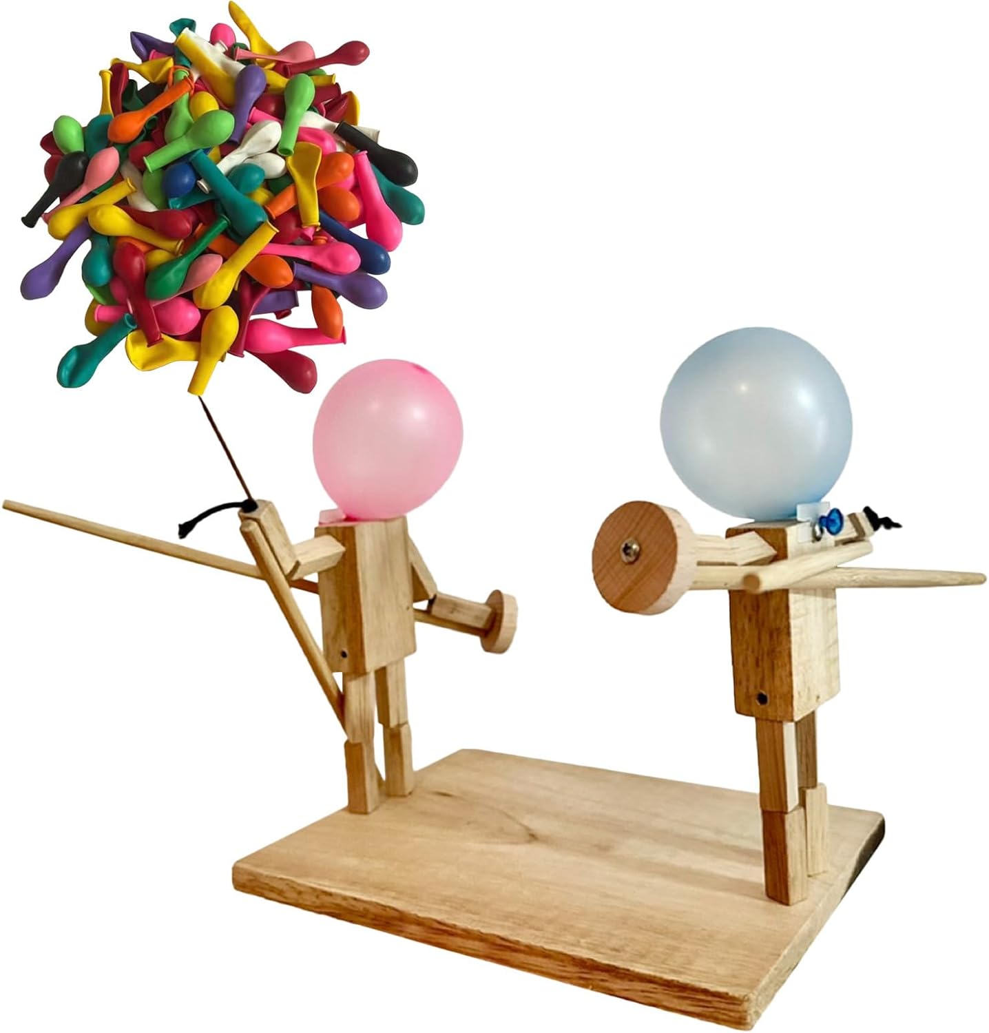 Marionnettes de Combattants en Bois + (50 ballons)