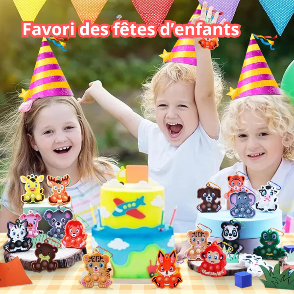 Mini Jouets Sensoriels Animaux à Bulles