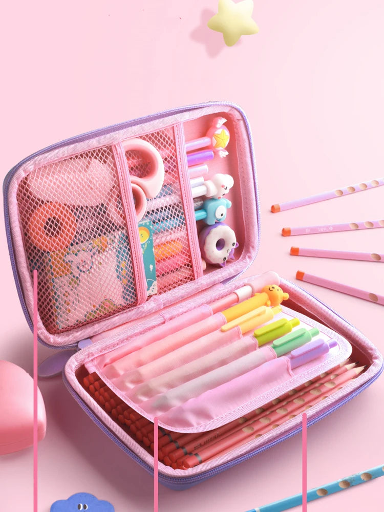 Trousse kawaii licorne EVA rangement pratique