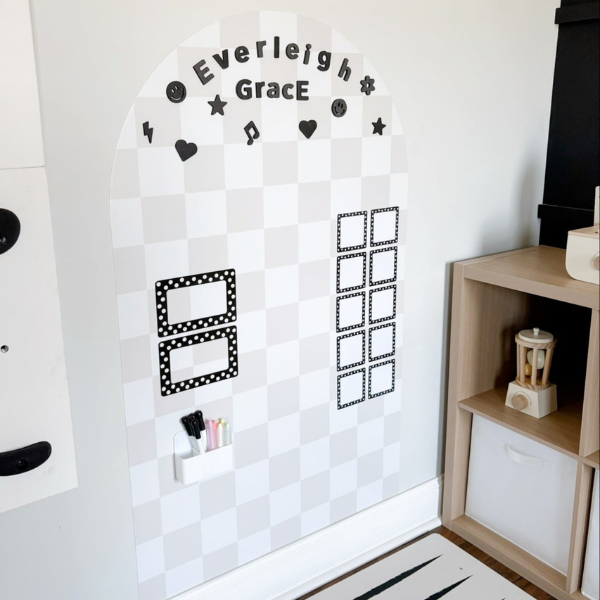 Grand Tableau Mural Magnétique en Arc