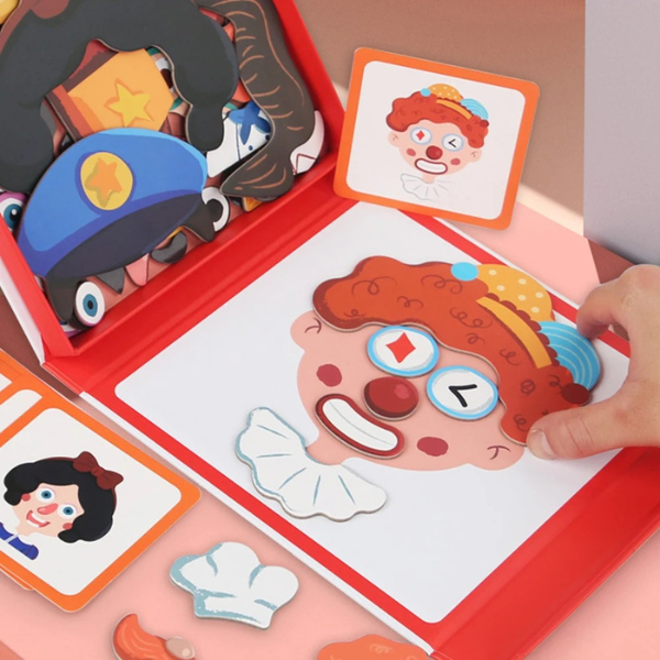 Puzzle Magnétique d’Expressions Faciales pour Enfants