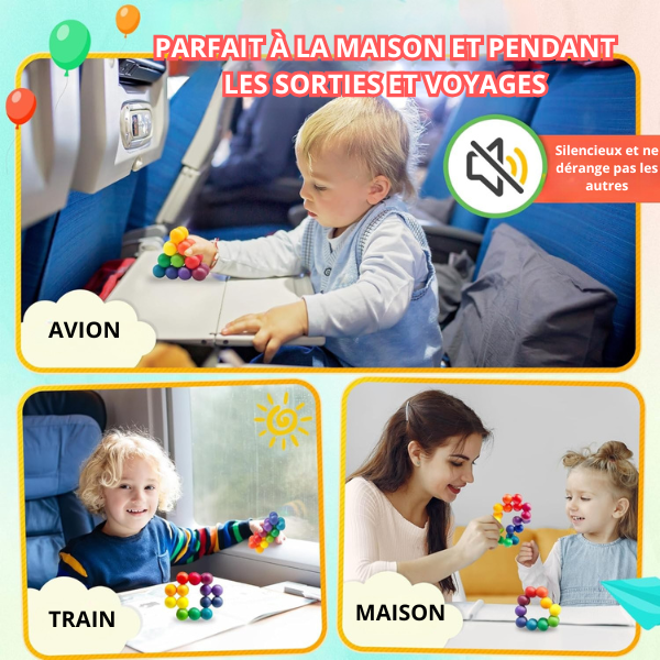 Balle Sensorielle Éducative Multicolore