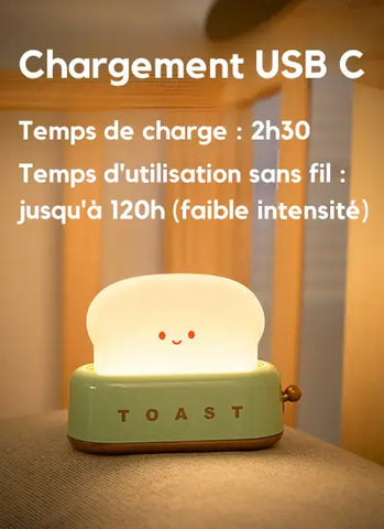 Choisissez l'intensité souhaitée - Veilleuse Toast-UP pour un éclairage doux