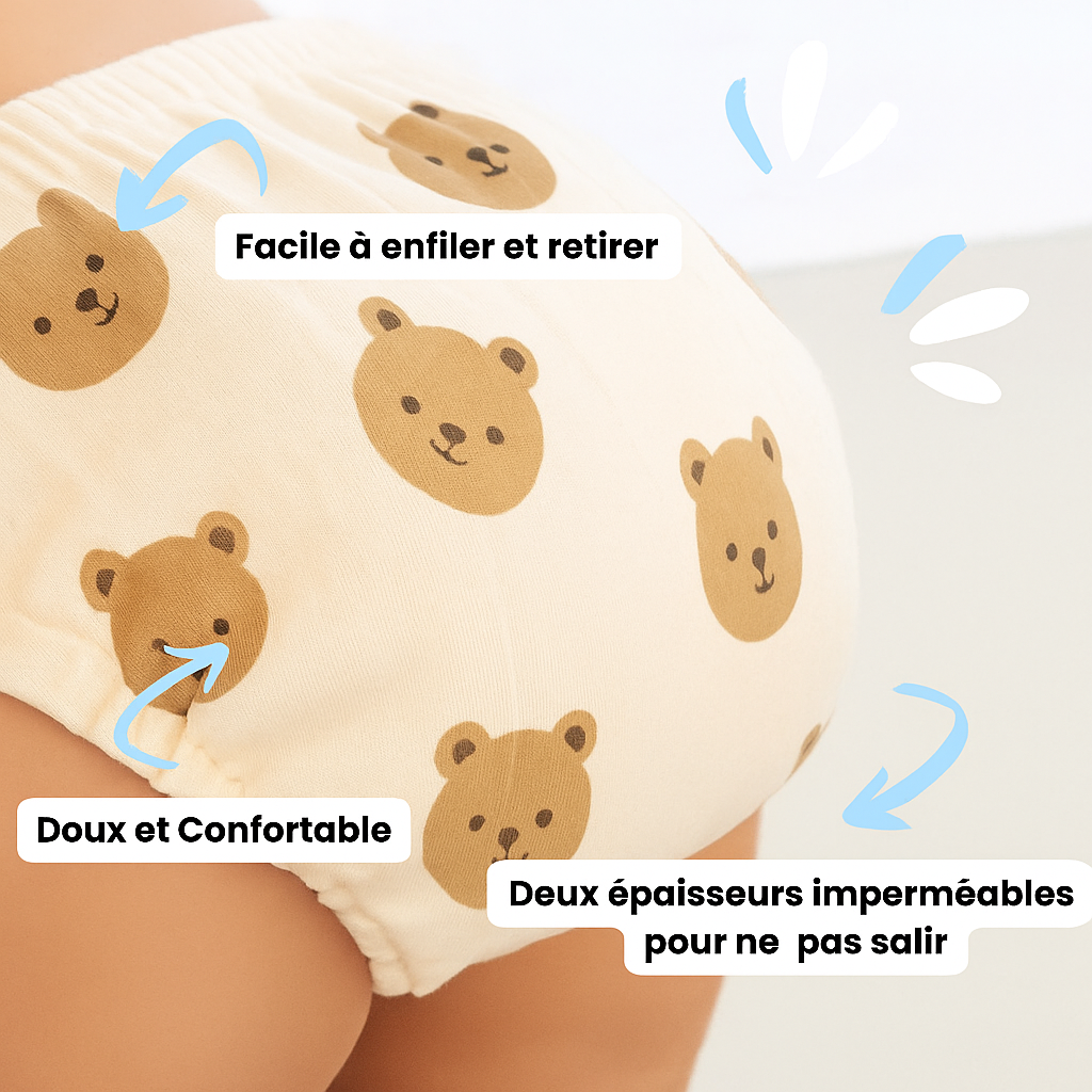 Culottes d'apprentissage réutilisable - Coucheco (Série Jungle)