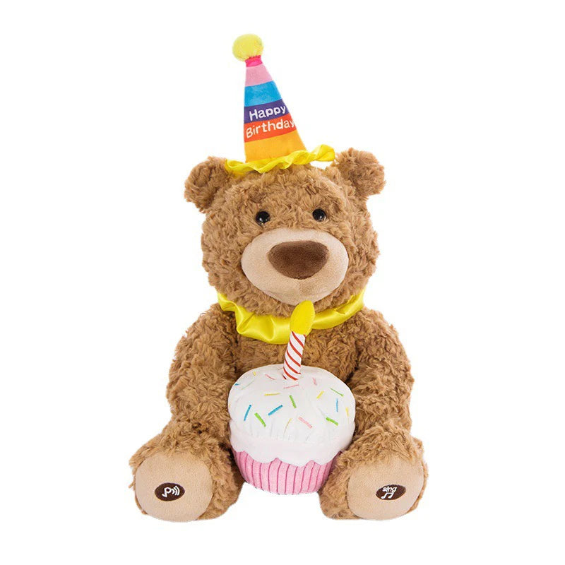 Peluche Câline Nounours : Joyeux Anniversaire