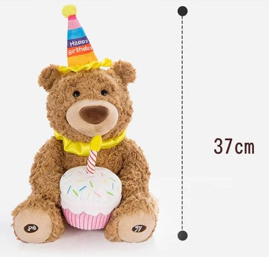 Peluche Câline Nounours : Joyeux Anniversaire