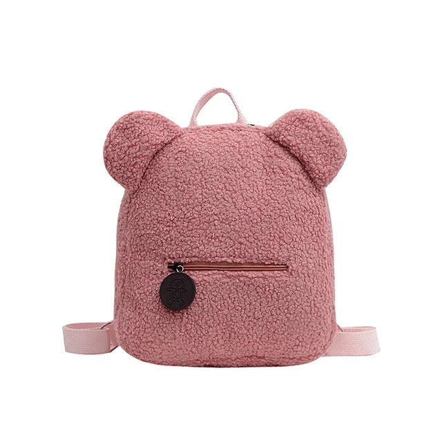 Sac à dos en peluche brodé personnalisable : Sac à dos Ourson