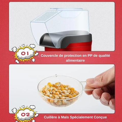 Appareil à Popcorn Domestique pour Collations Saines