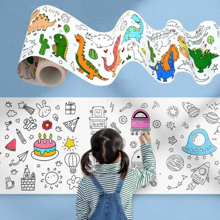 Rouleau Papier Dessin pour Enfants  (300 cm)