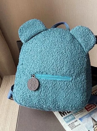 Sac à dos en peluche brodé personnalisable : Sac à dos Ourson