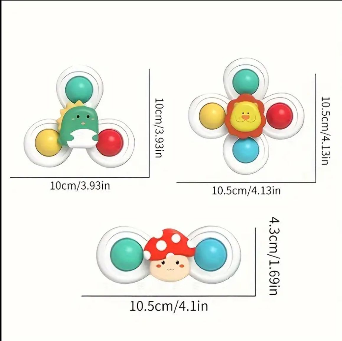 Spinner Multisensoriel – Stimule les Sens et la Motricité (3 pièces)