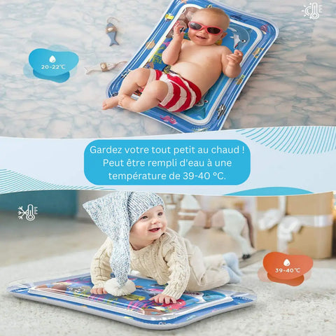 Tapis d’Éveil Aquatique pour Jeux et Moments Post - Repas