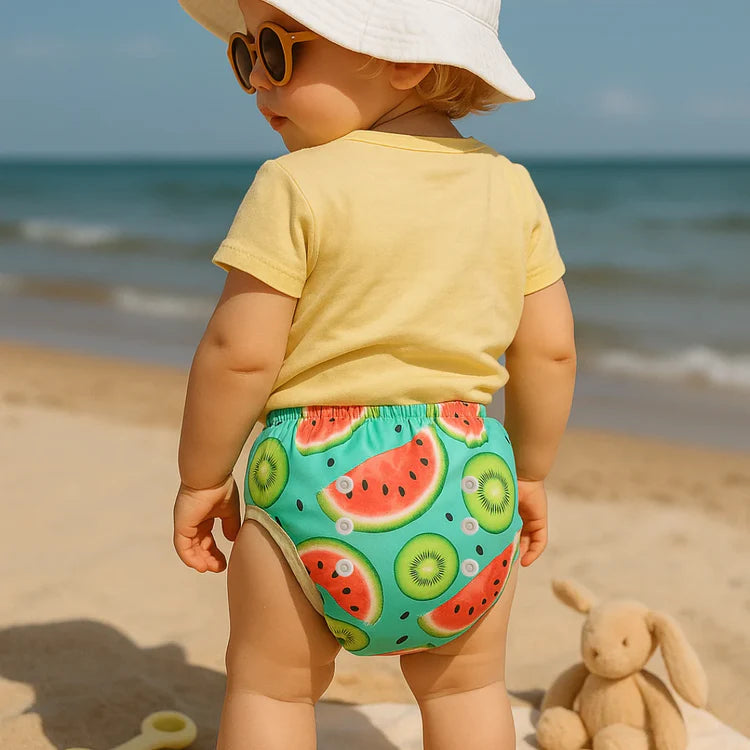 Couche de Bain Lavable et Imperméable (Série Été) – Par Coucheco